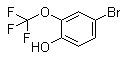 4-溴-2-(三氟甲氧基)苯酚分子结构 (CAS 690264-39-2)
