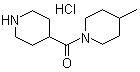 4-甲基-1-(4-哌啶基羰基)哌啶单盐酸盐分子结构 (CAS 690632-27-0)