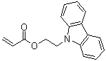 2-(9-咔唑基)乙基丙烯酸酯分子结构 (CAS 6915-68-0)