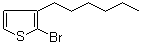 2-溴-3-己基噻吩分子结构 (CAS 69249-61-2)