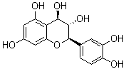 (+)-白矢车菊素分子结构 (CAS 69256-15-1)