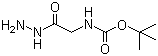 Boc-甘氨酸酰肼分子结构 (CAS 6926-09-6)