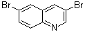 3,6-二溴喹啉分子结构 (CAS 69268-39-9)