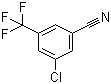 3-氯-5-(三氟甲基)苯腈分子结构 (CAS 693245-52-2)