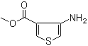 结构式 CAS# 69363-85-5, 4-氨基噻吩-3-羧酸甲酯