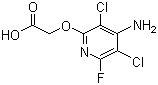 氯氟吡氧乙酸分子结构 (CAS 69377-81-7)