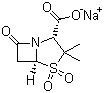 舒巴坦钠分子结构 (CAS 69388-84-7)