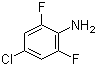 4-氯-2,6-二氟苯胺分子结构 (CAS 69411-06-9)