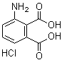 3-氨基邻苯二甲酸盐酸盐分子结构 (CAS 6946-22-1)