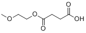 4-(2-甲氧基乙氧基)-4-氧代丁酸分子结构 (CAS 6946-89-0)