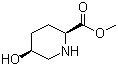 (2S,5S)-5-羟基-2-哌啶羧酸甲酯分子结构 (CAS 695183-75-6)