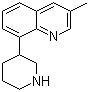3-甲基-8-(3-哌啶基)喹啉分子结构 (CAS 695184-99-7)