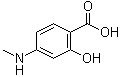 4-(甲基氨基)水杨酸分子结构 (CAS 6952-12-1)