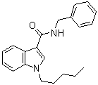 结构式 CAS# 695213-59-3, 1-戊基-N-苄基-1H-吲哚-3-甲酰胺