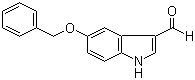 5-苄氧基-3-吲哚甲醛分子结构 (CAS 6953-22-6)