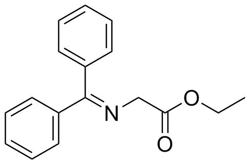 二苯亚甲基甘氨酸乙酯分子结构 (CAS 69555-14-2)