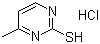 2-巯基-4-甲基嘧啶盐酸盐分子结构 (CAS 6959-66-6)