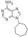 9-环庚基腺嘌呤分子结构 (CAS 6961-60-0)