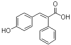 3-(4-羟基苯基)-2-苯基-2-丙烯酸分子结构 (CAS 6962-09-0)