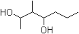 3-甲基-2,4-庚二醇分子结构 (CAS 6964-04-1)