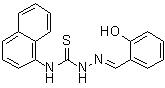 2-[(2-Hydroxyphenyl)methylene]-N-1-naphthalenylhydrazinecarbothioamide molecular structure (CAS 6964-81-4)