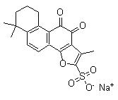 丹参酮 IIA-磺酸钠分子结构 (CAS 69659-80-9)