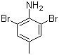 2,6-二溴-4-甲基苯胺分子结构 (CAS 6968-24-7)