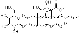 鸦胆子甙 B分子结构 (CAS 69687-69-0)