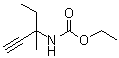 (1-乙基-1-甲基-2-丙炔基)氨基甲酸乙酯分子结构 (CAS 6970-81-6)