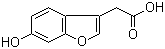 (6-羟基苯并呋喃-3-基)乙酸分子结构 (CAS 69716-04-7)