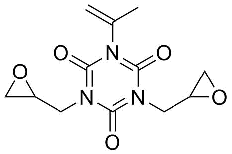 单烯丙基二缩水甘油基异氰尿酸分子结构 (CAS 69731-45-9)