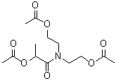 2-(乙酰氧基)-N,N-二[2-(乙酰氧基)乙基]丙酰胺分子结构 (CAS 6974-34-1)