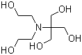 双(2-羟乙基)氨基(三羟甲基)甲烷分子结构 (CAS 6976-37-0)