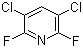 3,5-二氯-2,6-二氟吡啶分子结构 (CAS 698-51-1)