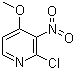 2-氯-3-硝基-4-甲氧基吡啶分子结构 (CAS 6980-09-2)
