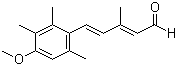 (2E,4E)-5-(4-甲氧基-2,3,6-三甲基苯基)-3-甲基-2,4-戊二烯醛分子结构 (CAS 69877-38-9)
