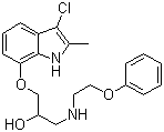 吲帕洛尔分子结构 (CAS 69907-17-1)