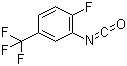 2-氟-5-三氟甲基苯基异氰酸酯分子结构 (CAS 69922-27-6)