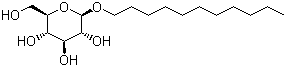 十一烷基 beta-D-吡喃葡萄糖苷分子结构 (CAS 70005-86-6)