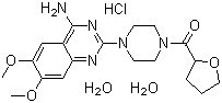 盐酸特拉唑嗪(二水合物)分子结构 (CAS 70024-40-7)