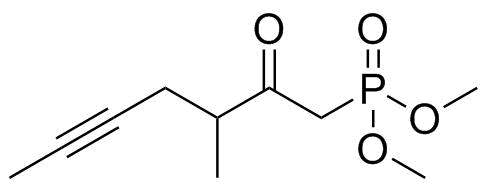 3-Methyl-2-oxohept-5-ynylphosphonic acid dimethyl ester molecular structure (CAS 70073-58-4)