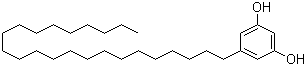 结构式 CAS# 70110-60-0, 5-二十三烷基-1,3-苯二醇