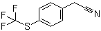 4-(三氟甲硫基)苯乙腈分子结构 (CAS 70124-90-2)