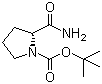 D-N-Boc-脯氨酰胺分子结构 (CAS 70138-72-6)
