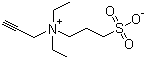 N,N-二乙基丙炔胺丙烷磺酸内盐分子结构 (CAS 70155-90-7)
