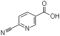 6-氰基烟酸分子结构 (CAS 70165-31-0)