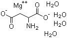 DL-天门冬氨酸镁(四水)分子结构 (CAS 7018-07-7)