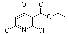 2-氯-4,6-二羟基烟酸乙酯分子结构 (CAS 70180-38-0)