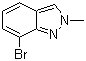 7-溴-2-甲基吲唑分子结构 (CAS 701910-14-7)