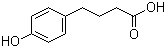 4-(4-羟基苯基)丁酸分子结构 (CAS 7021-11-6)